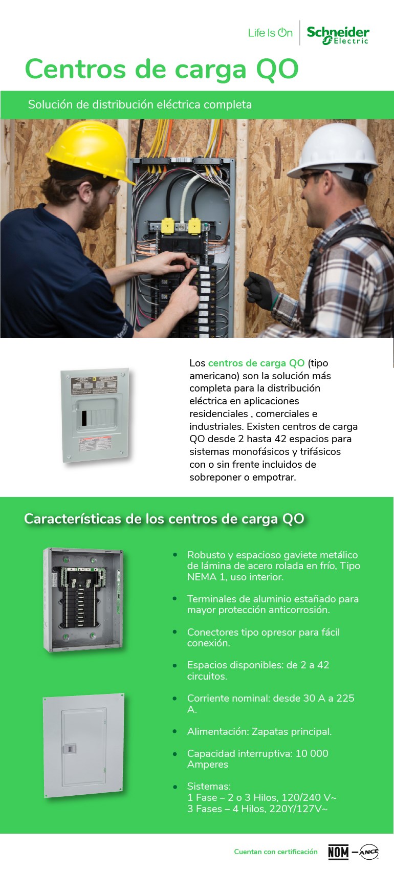 Centros de Carga QO Schneider Electric Home Depot México